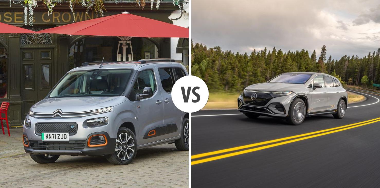 Citroën Berlingo XL VS Mercedes EQS SUV Autovergleich AUTOGOTT DE