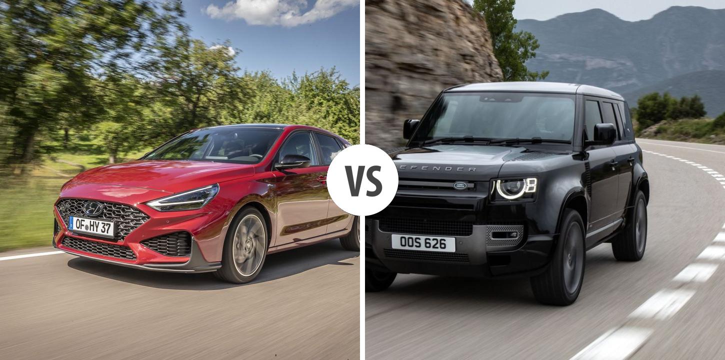 Hyundai I30 VS Land Rover Defender Autovergleich AUTOGOTT DE