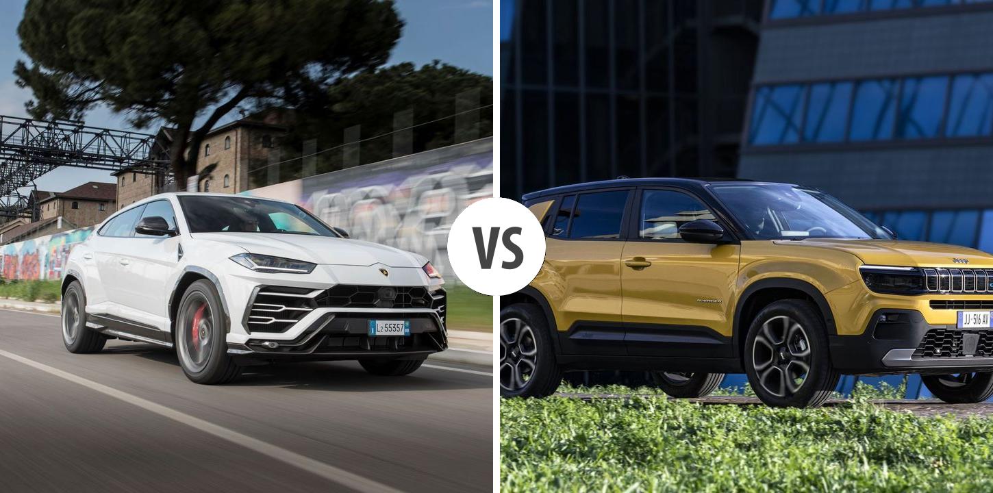 Lamborghini Urus Vs Jeep Avenger Autovergleich Autogott De