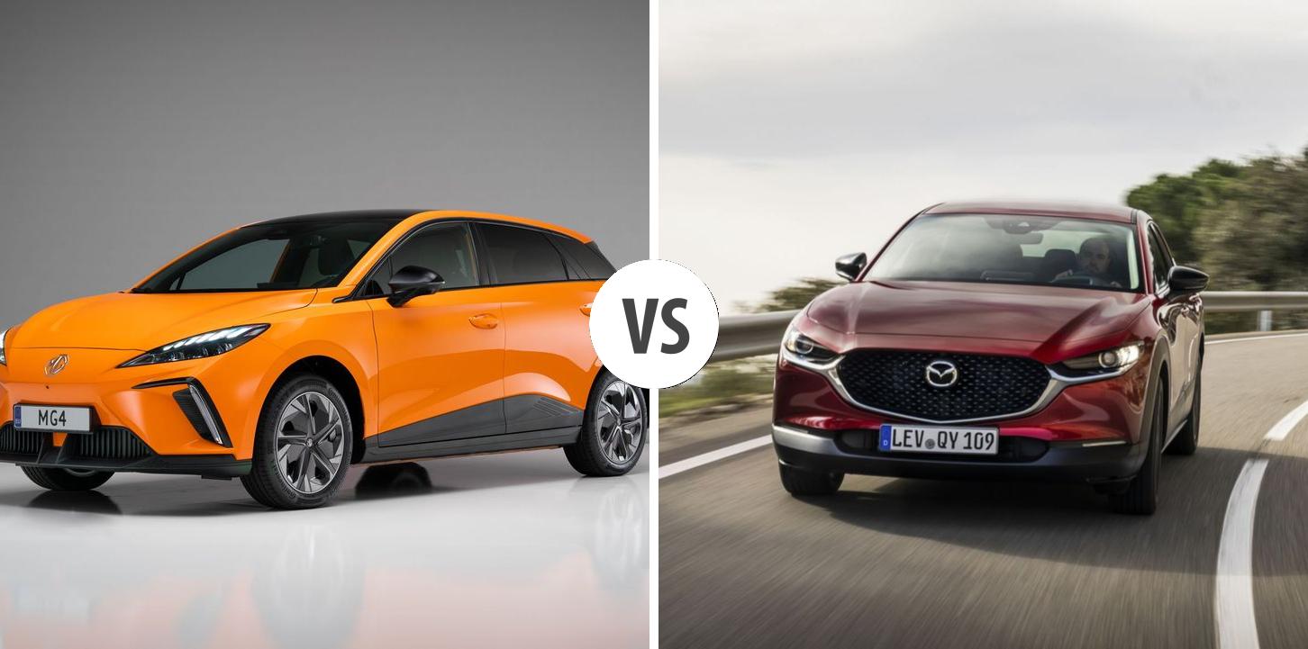 MG MG 4 VS Mazda MX 30 Autovergleich AUTOGOTT DE