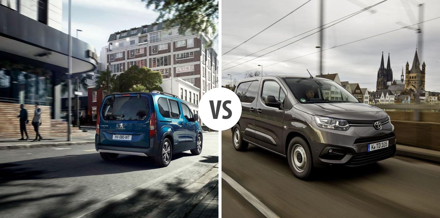 Peugeot E Rifter L2 VS Toyota Proace City Verso L1 Elektro