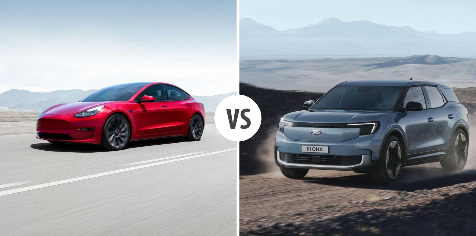 TESLA Model 3 VS Ford Explorer EV Autovergleich AUTOGOTT DE