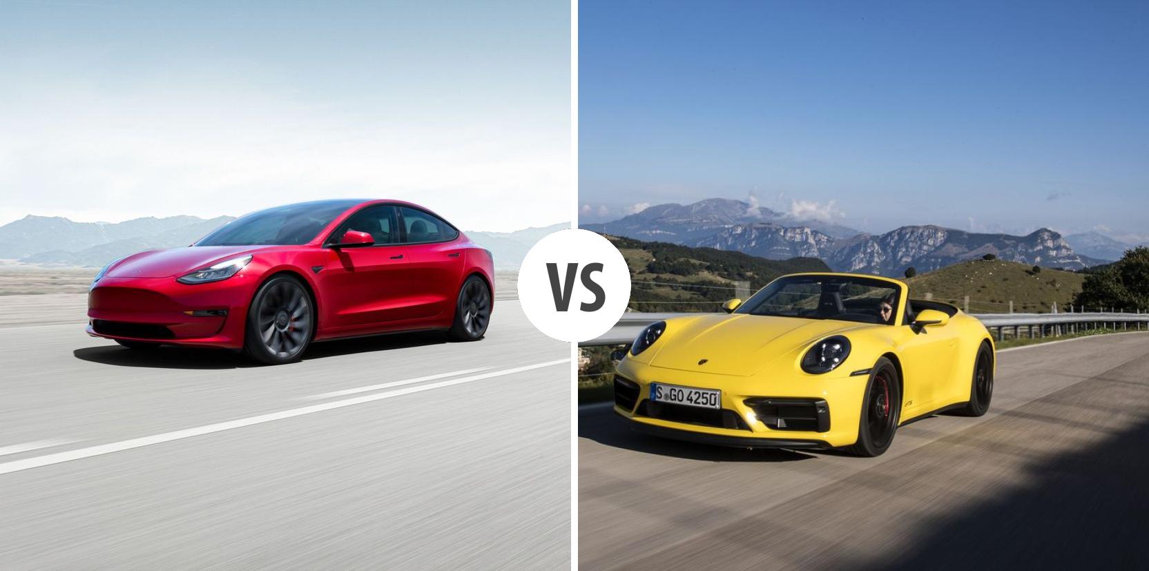 Tesla Model Vs Porsche Cabriolet Autovergleich Autogott De