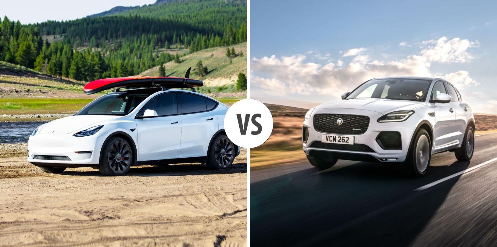 Tesla Model Y Vs Jaguar E Pace Autovergleich Autogott De