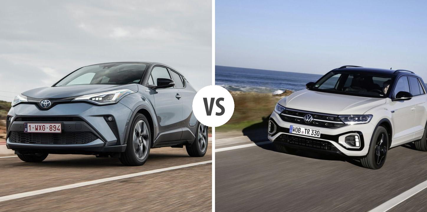 Toyota C HR VS Volkswagen T Roc Autovergleich AUTOGOTT DE