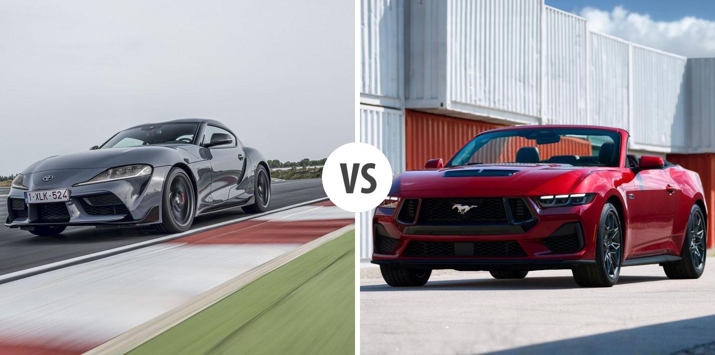 Toyota Gr Supra Vs Ford Mustang Convertible Autovergleich Autogott De