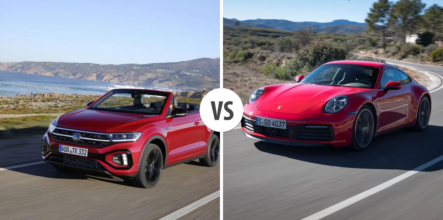 Volkswagen T Roc Cabriolet Vs Porsche Coup Autovergleich Autogott De