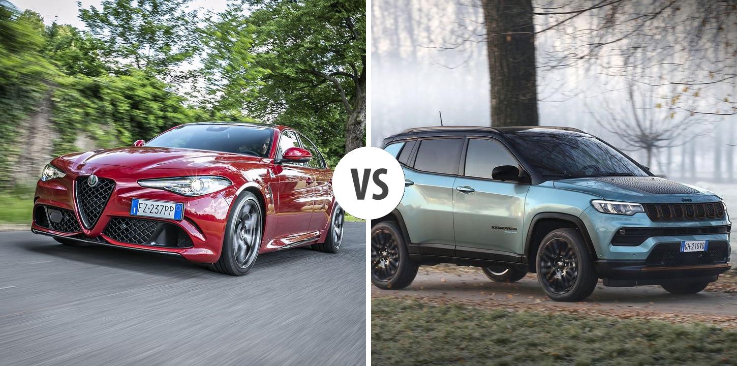 Alfa Romeo Giulia VS Jeep Compass Autovergleich | AUTOGOTT.DE