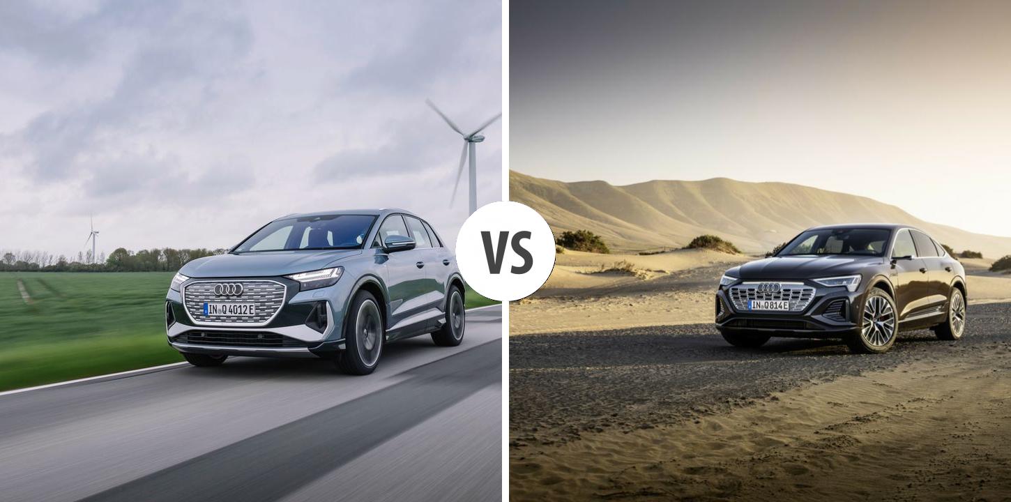 Audi Q4 E-tron VS Audi Q8 E-tron Sportback Autovergleich | AUTOGOTT.DE