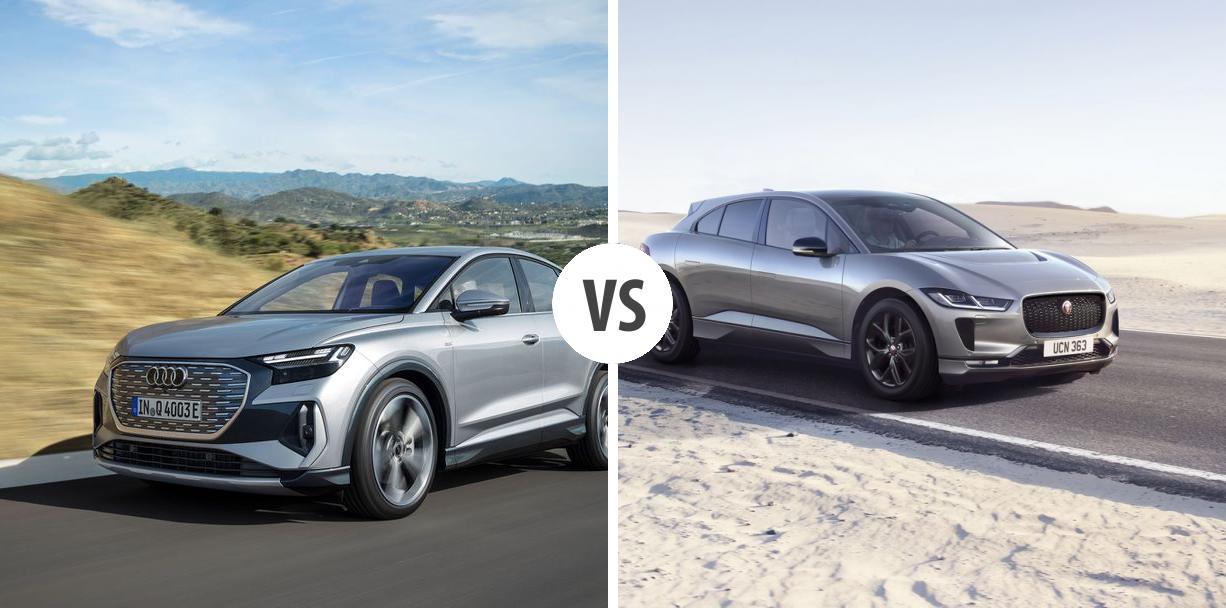 Audi Q4 Sportback E-tron VS Jaguar I-PACE Autovergleich | AUTOGOTT.DE