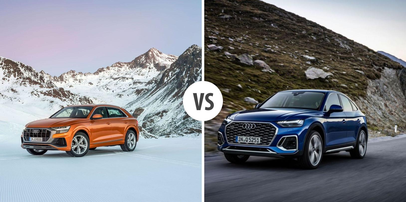 Audi Q8 Vs Audi Q5 Sportback Autovergleich Autogottde