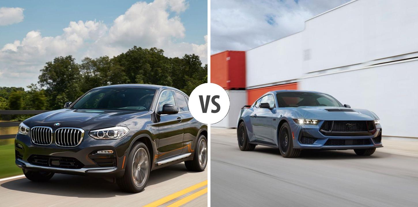 BMW X4 VS Ford Mustang Fastback Autovergleich | AUTOGOTT.DE