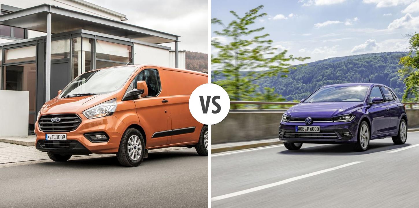 Ford Transit Custom Transporter Vs Volkswagen Polo Autovergleich Autogottde 0120