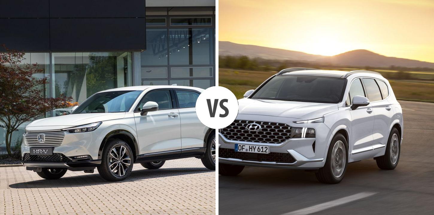 Honda HRV VS Hyundai Santa Fe Autovergleich AUTOGOTT.DE