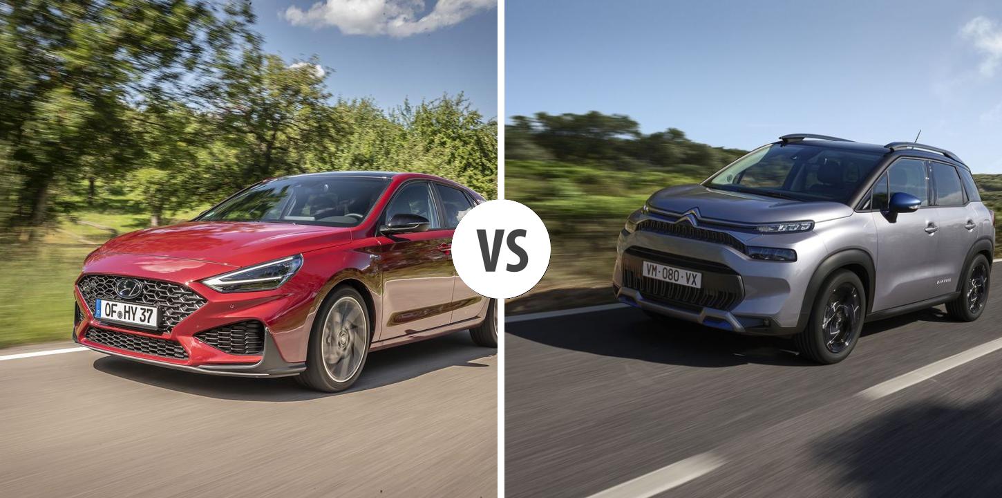 Hyundai i30 VS Citroën C3 Aircross Autovergleich | AUTOGOTT.DE