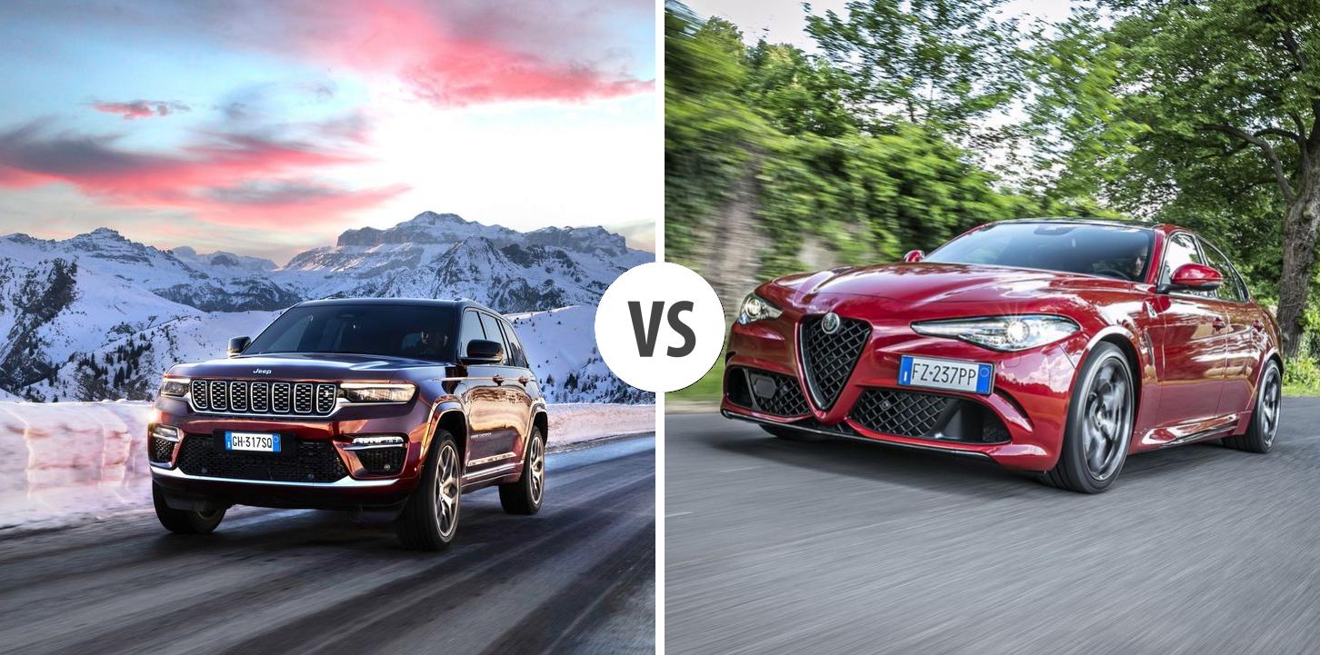 Jeep Grand Cherokee VS Alfa Romeo Giulia Autovergleich | AUTOGOTT.DE