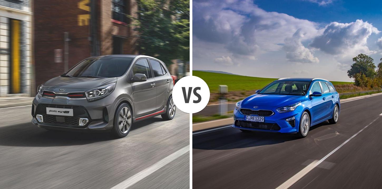 KIA Picanto VS KIA Ceed SW Autovergleich | AUTOGOTT.DE