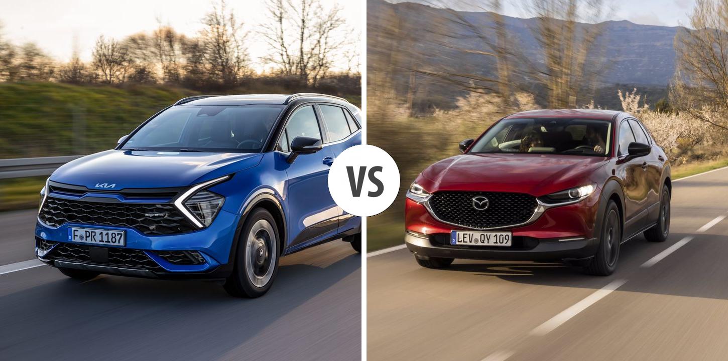 KIA Sportage VS Mazda CX30 Autovergleich AUTOGOTT.DE