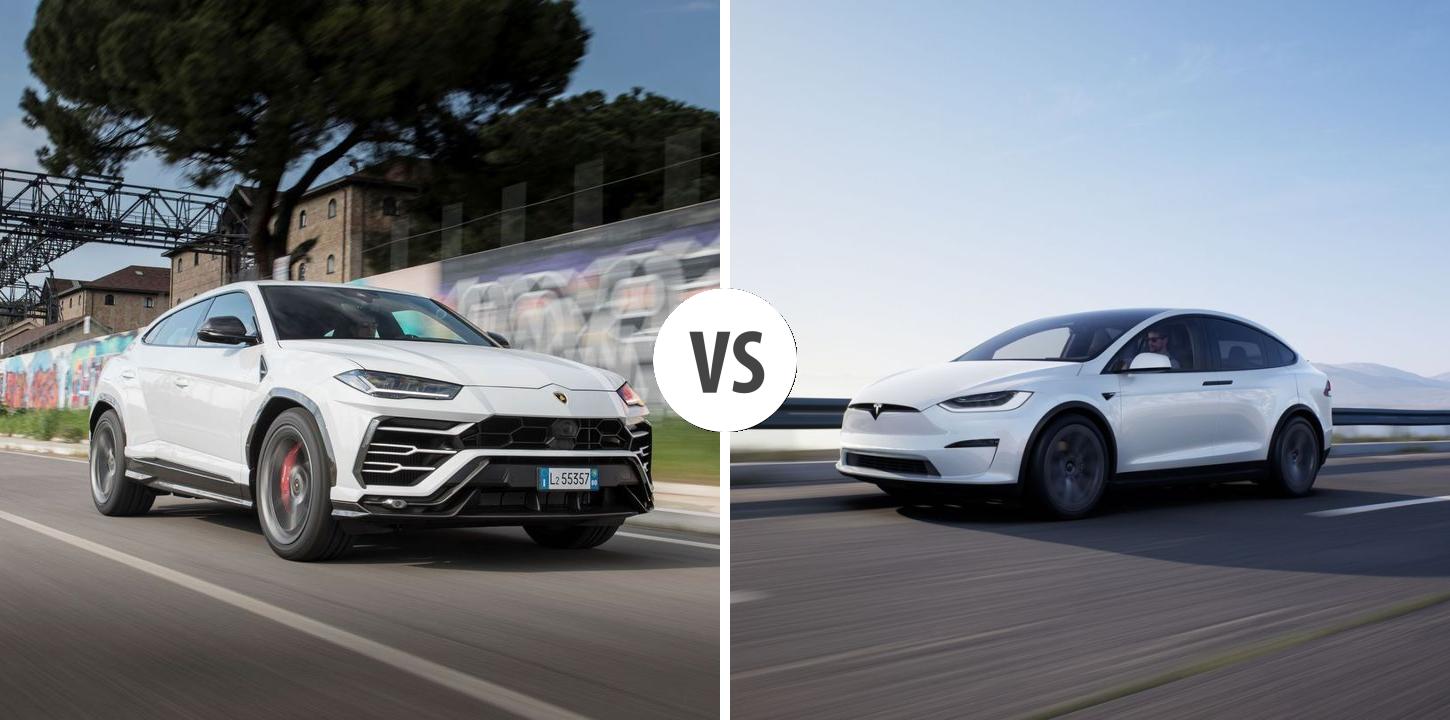 Lamborghini Urus VS TESLA Model X Autovergleich 