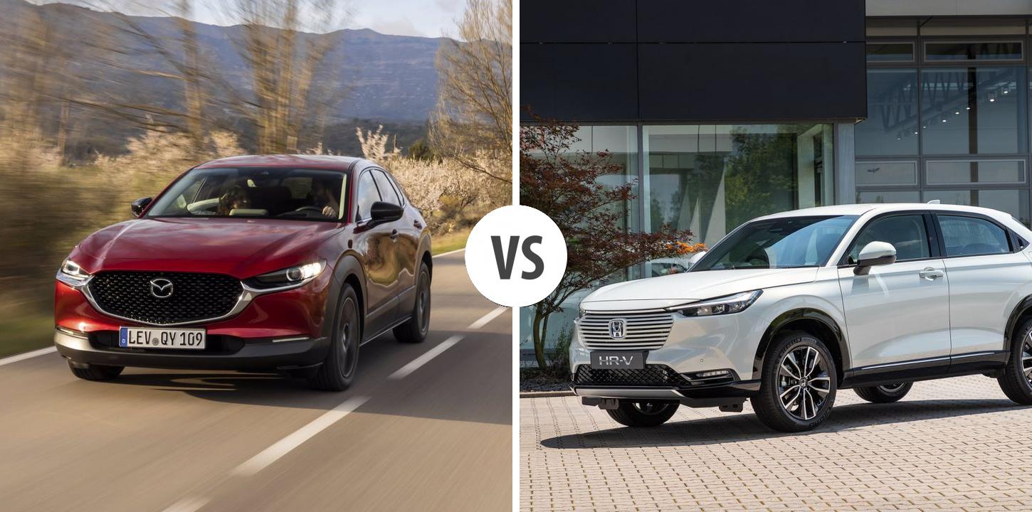 Mazda CX30 VS Honda HRV Autovergleich AUTOGOTT.DE