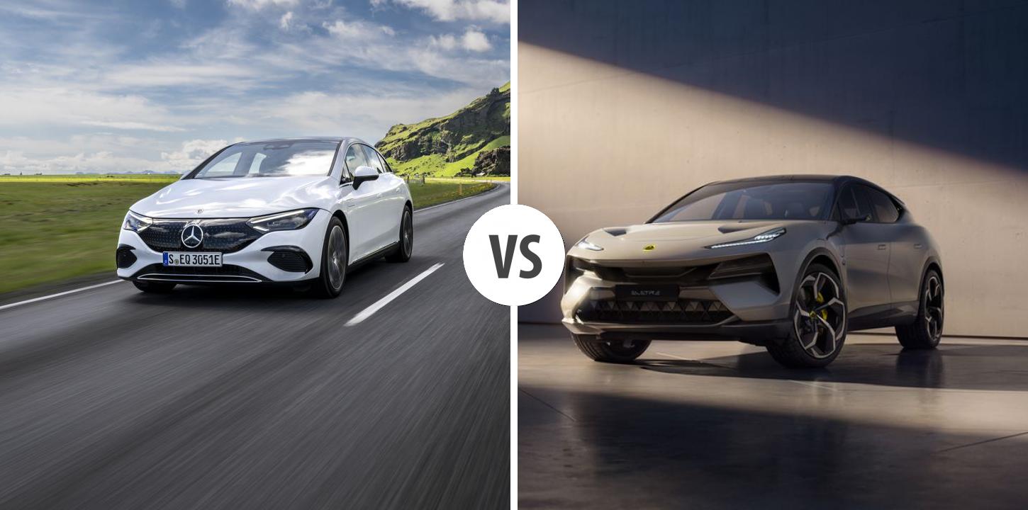 Mercedes EQE Limousine VS Lotus Eletre Autovergleich | AUTOGOTT.DE