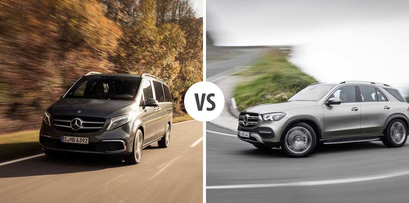 Mercedes V-Klasse VS Mercedes GLE Autovergleich | AUTOGOTT.DE