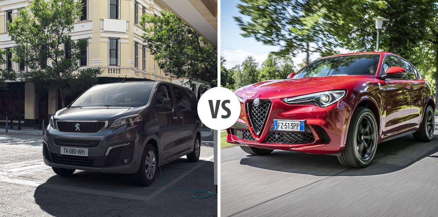 Peugeot E Traveller Vs Alfa Romeo Stelvio Autovergleich Autogott De