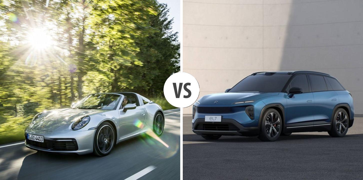 Porsche 911 Targa VS Nio EL7 Autovergleich | AUTOGOTT.DE