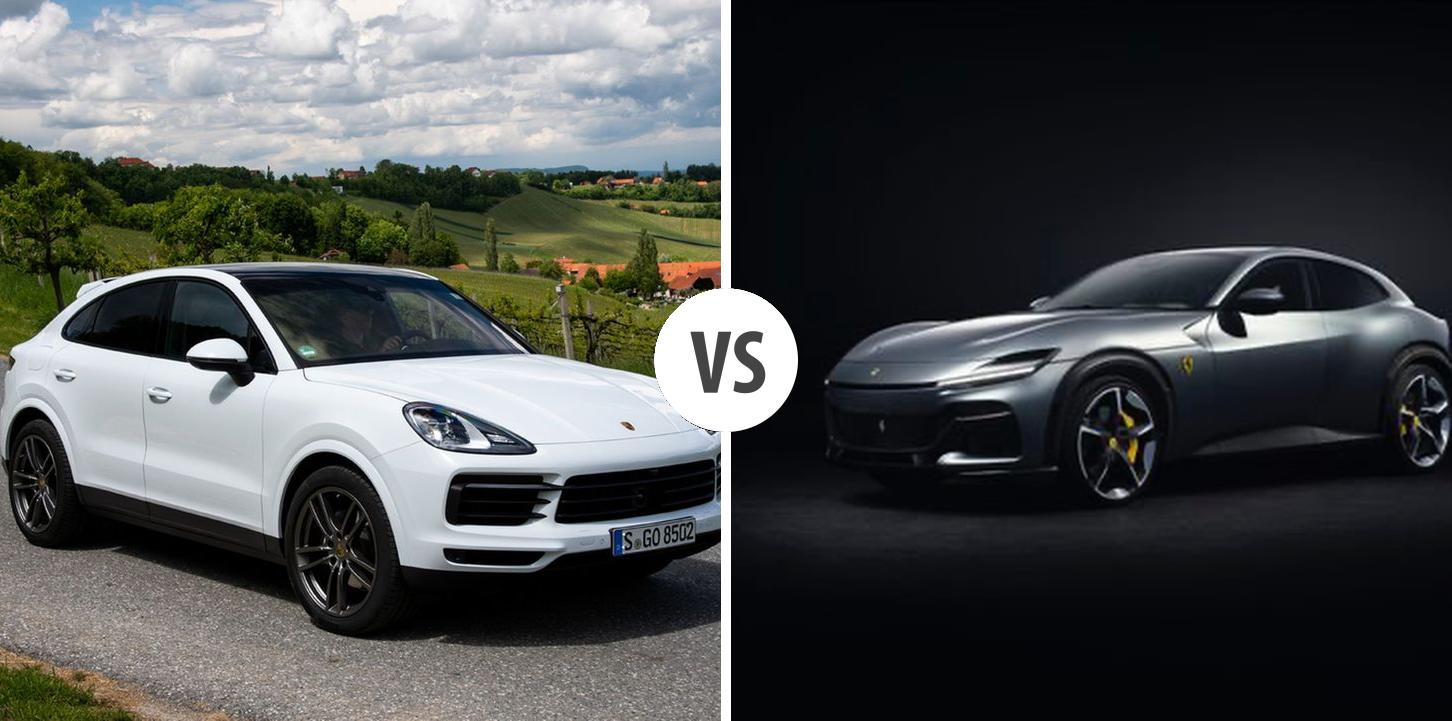 Porsche Cayenne Coupé VS Ferrari Purosangue Autovergleich | AUTOGOTT.DE