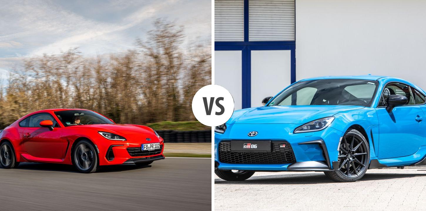 Subaru BRZ VS Toyota GR86 Autovergleich AUTOGOTT.DE