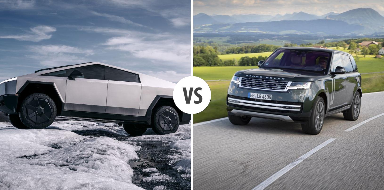 TESLA Cybertruck VS Land Rover Range Rover Autovergleich AUTOGOTT.DE