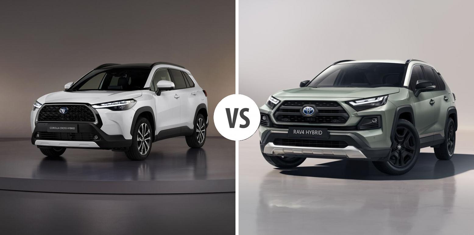 Toyota Corolla Cross VS Toyota RAV4 Autovergleich AUTOGOTT.DE