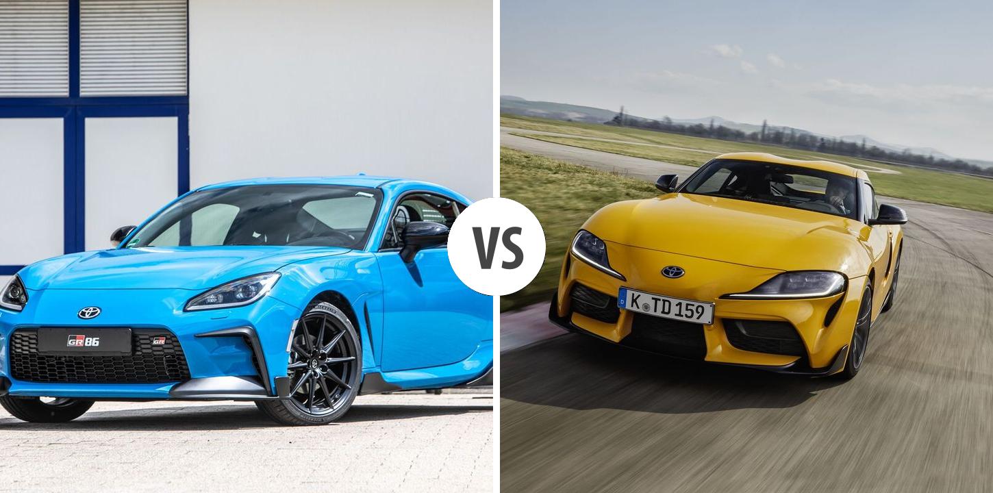 Toyota GR86 VS Toyota Supra Autovergleich | AUTOGOTT.DE