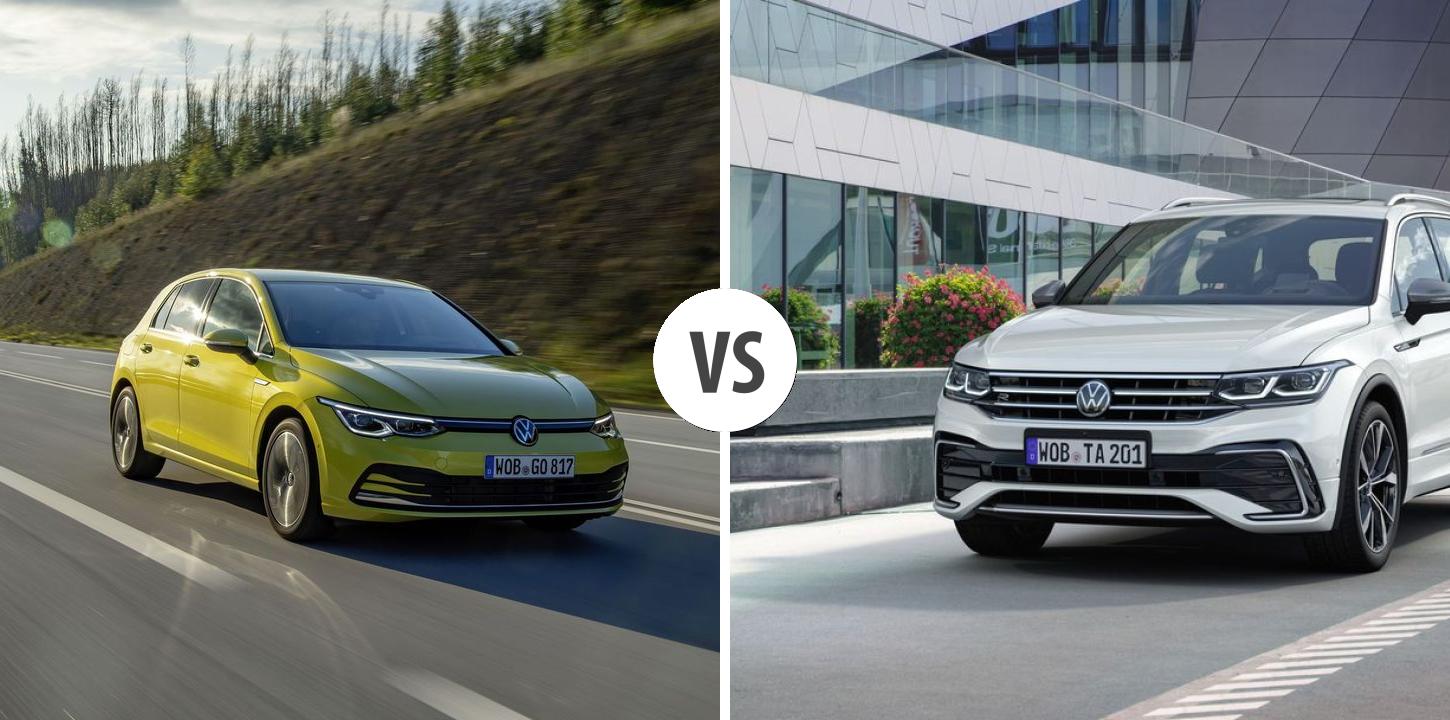 Volkswagen Golf Vs Volkswagen Tiguan Allspace Autovergleich Autogottde 4083