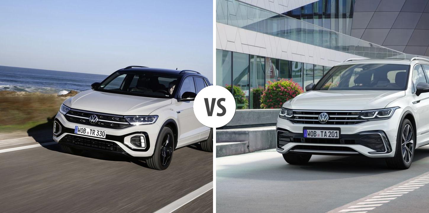 Volkswagen T-Roc VS Volkswagen Tiguan Allspace Autovergleich | AUTOGOTT.DE