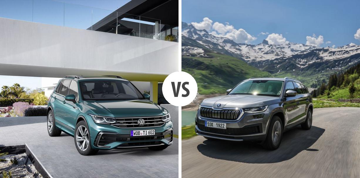 Volkswagen Tiguan VS Skoda Kodiaq Autovergleich AUTOGOTT.DE